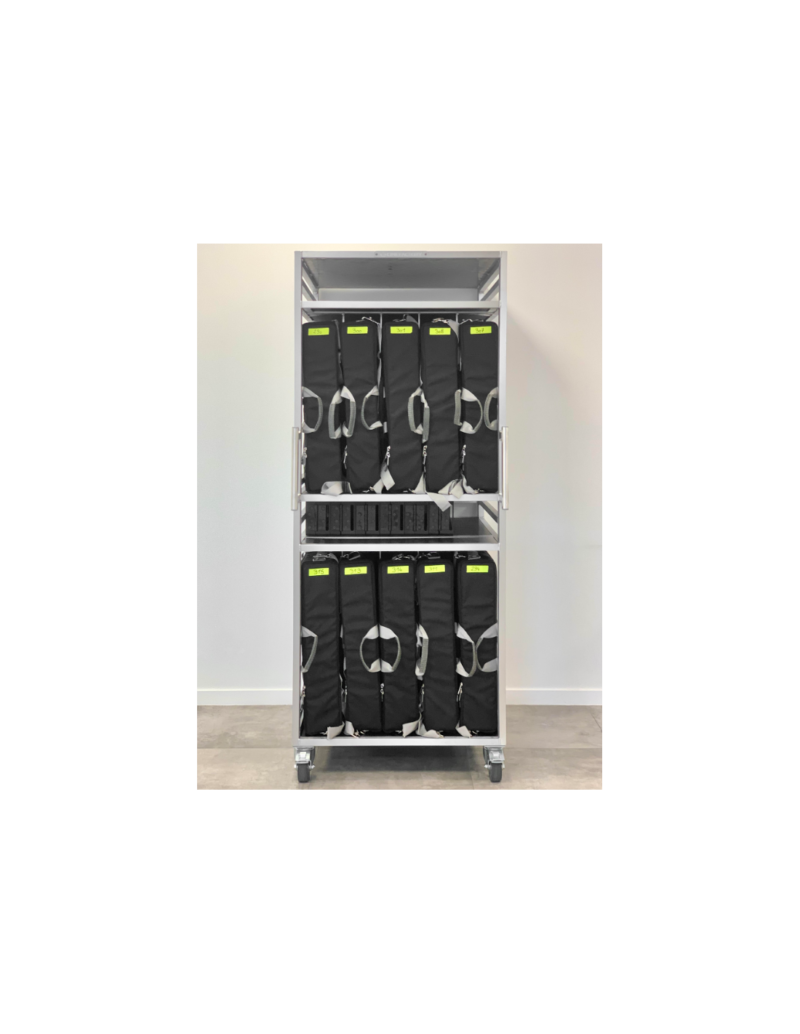 Makeup Cart – 10 Mirrors with Height Extension