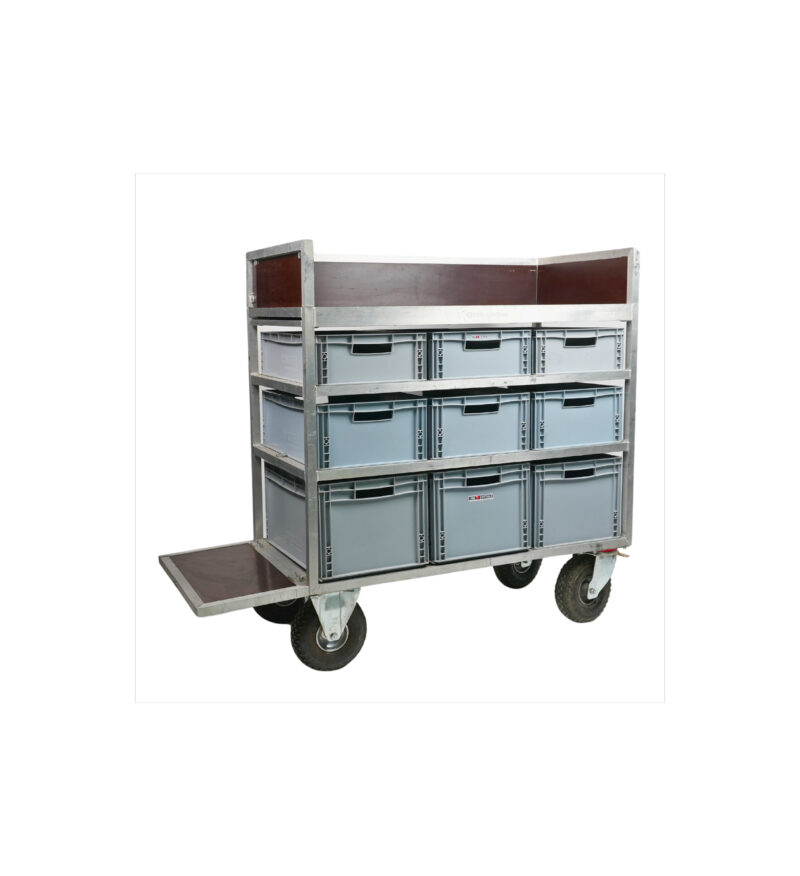 X-Large Production Cart – 9 Large Bins